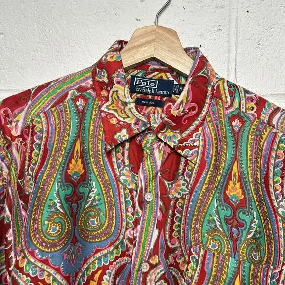 Vintage Polo Ralph Lauren 100% Silk Button-Down “Paisley”